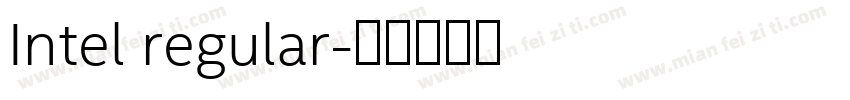 Intel regular字体转换